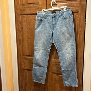 Levi’s Boyfriend Cropped Jeans, Light Wash, 100% Cotton, Size 10